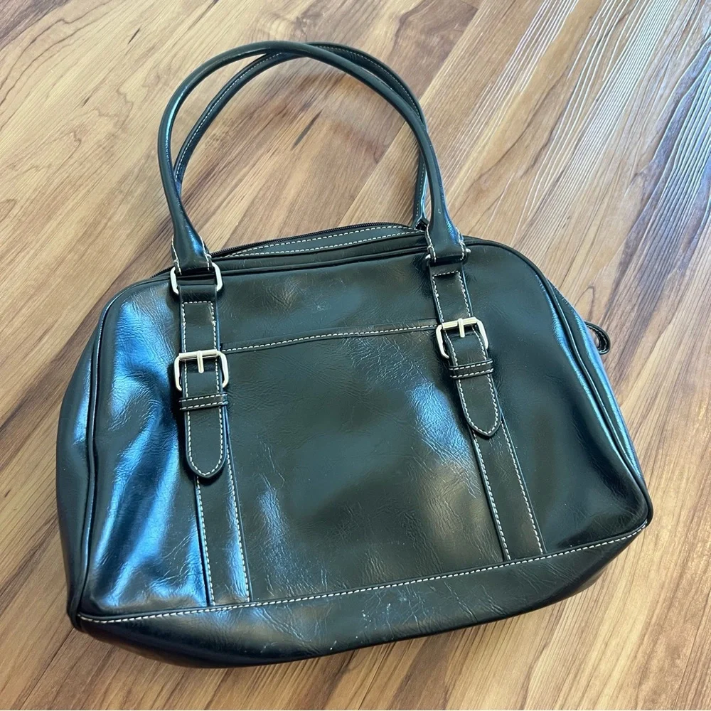 Nine West Black Leather Handbag Purse